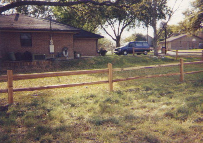 Cedar Split Rail Fence